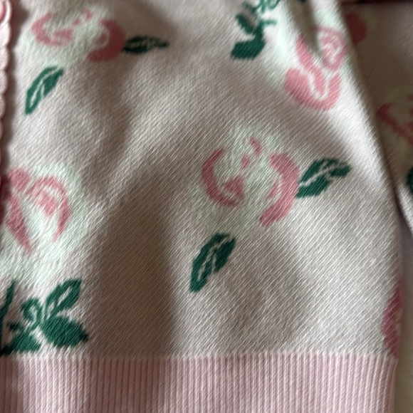NWT Willlow & Wind Pink valentine’s Day Rose Cardigan - Picture 2 of 8